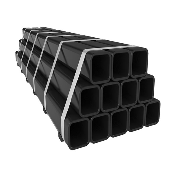 Tubo cuadrado negro de acero al carbono S235JR